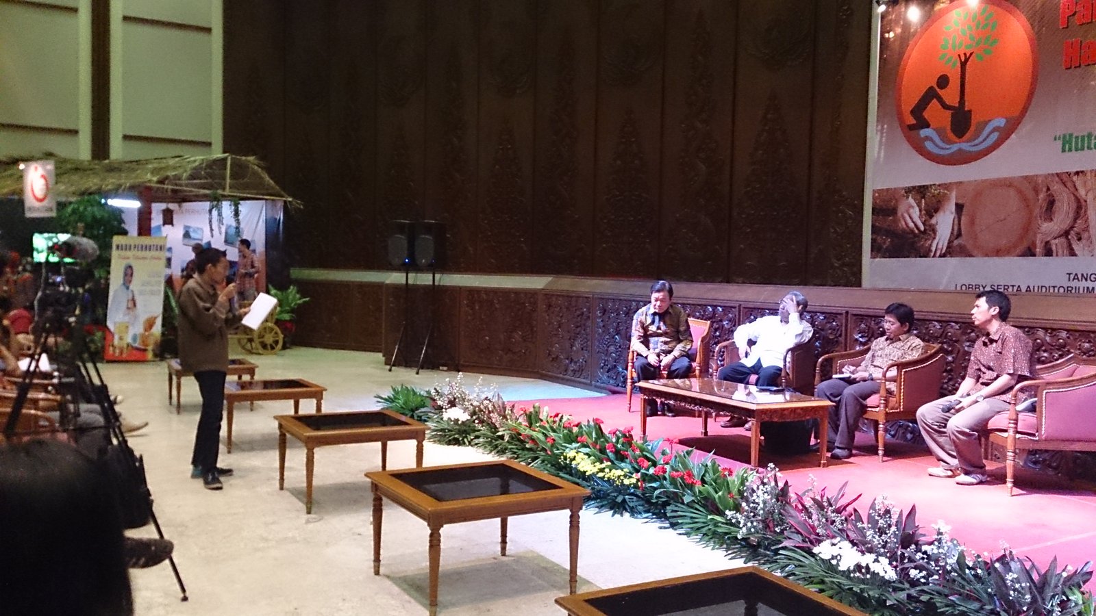 Panel discussion on sustainable forest management.