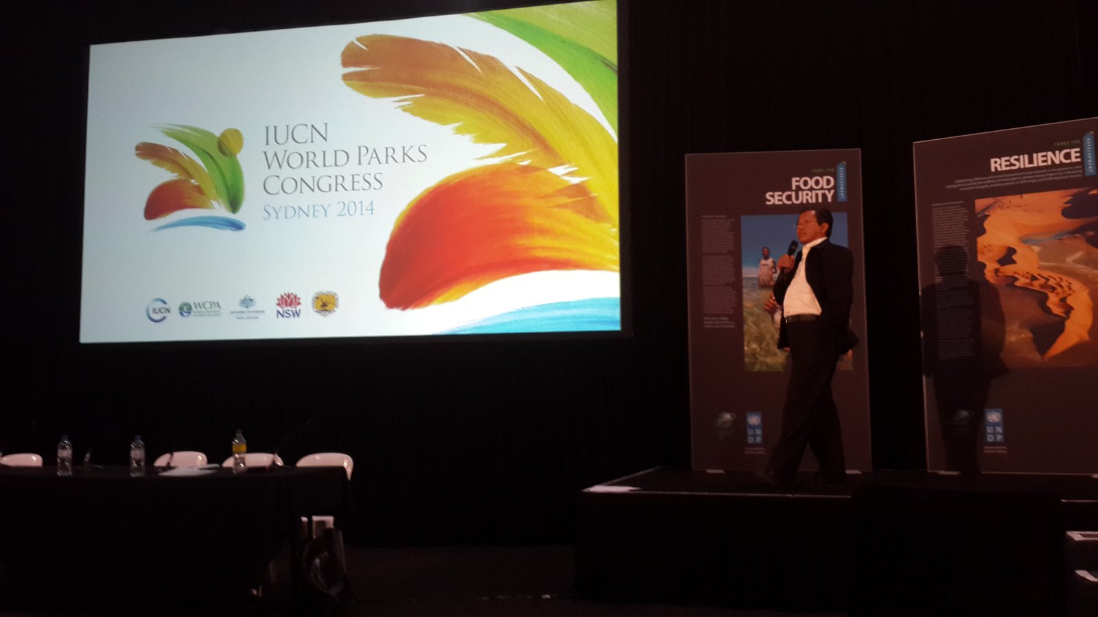 Petrus Gunarso from APRIL presenting APRIL conservation at WPC